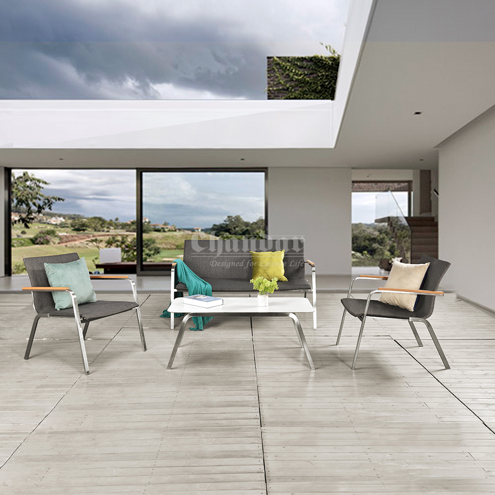 Stainless steel sofa set