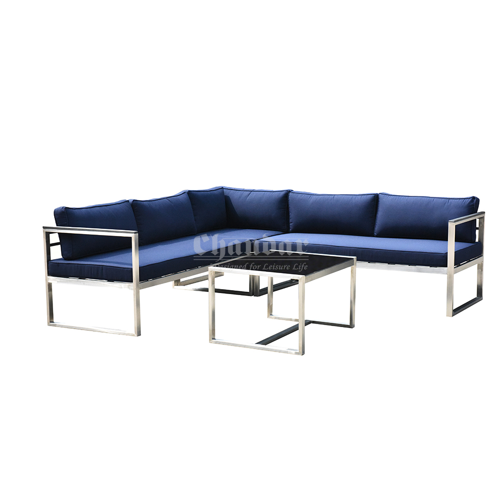 Stainless steel sofa set