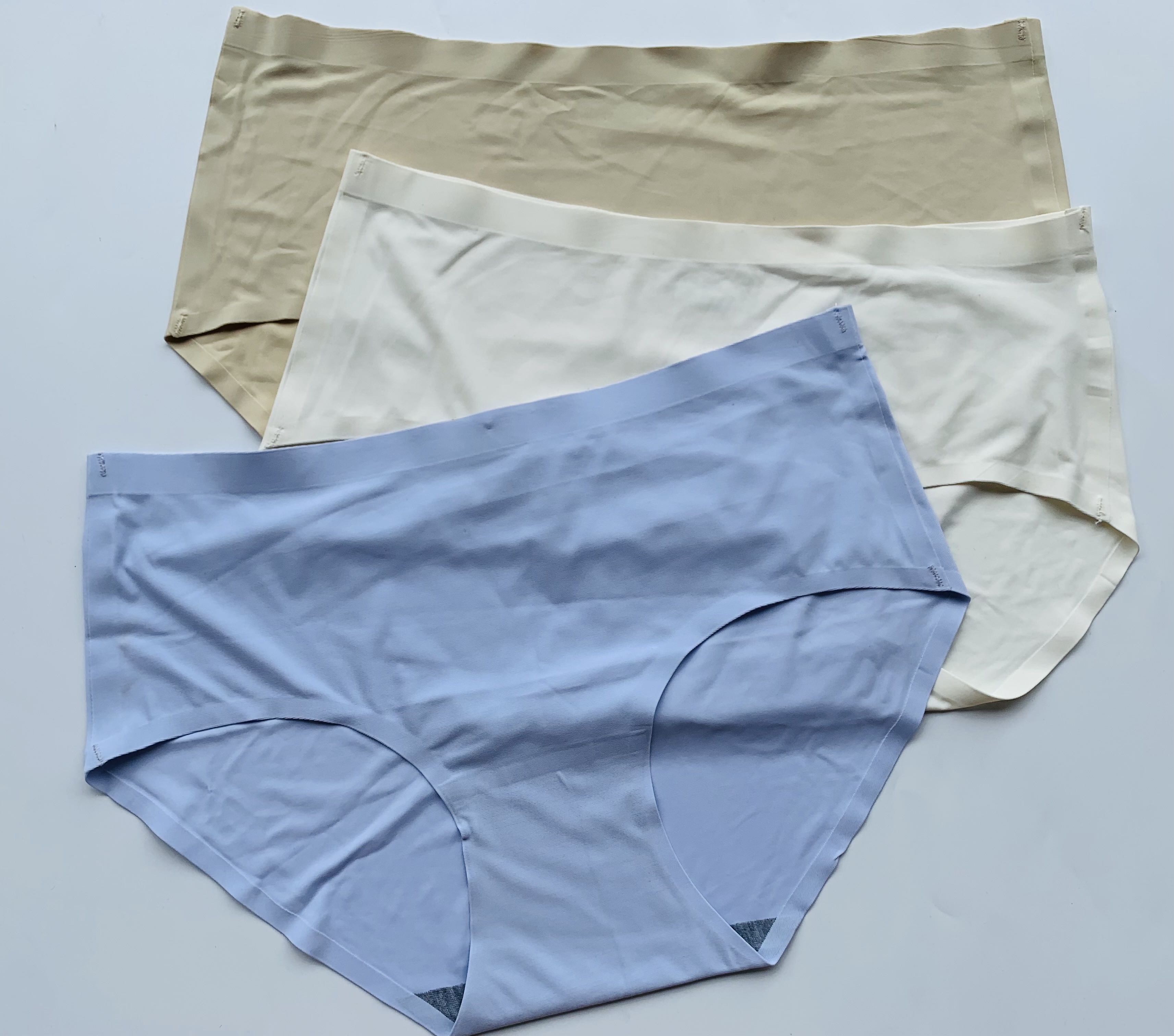 Ice Silk bonded Underwear Women Seamless solid color Panty