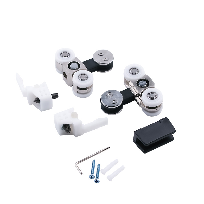 Furniture Sliding door roller 4 wheel hanging door roller system