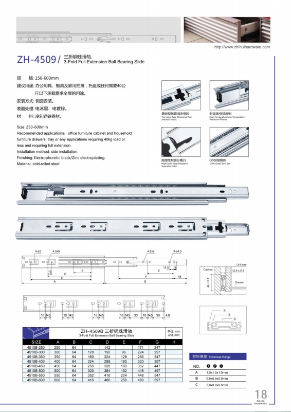 ZH-4509 Full extension