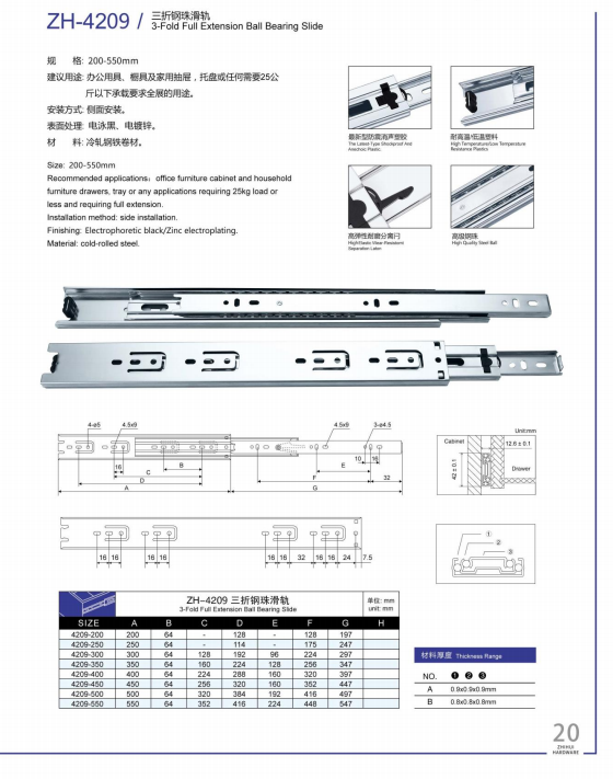 ZH-4209 Full extension