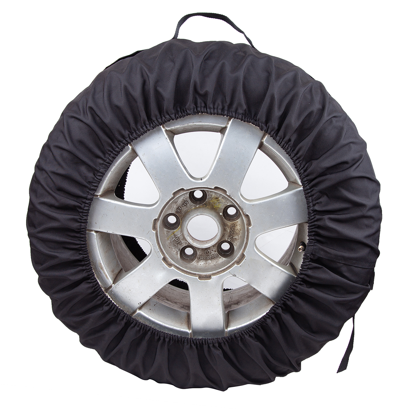Universal black tire cover 4pcs, 13 "-16"