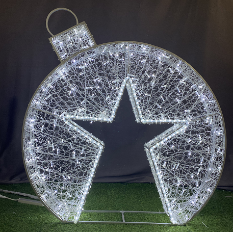 3D Bi-Color Star Ball W.T.size:2*0.28*2.18m