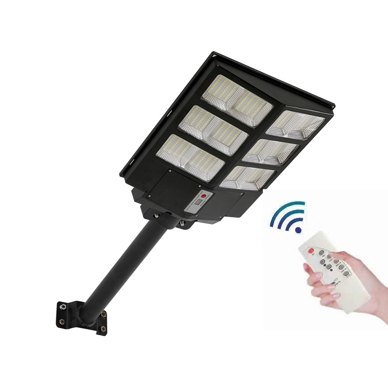 high lumen 300w 400w 500w Smd integrated Outdoor All In One radar sensor Solar Led Street Light
