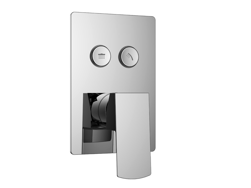FLOVA Single lever concealed mixer with 2 GoClick on/off buttons