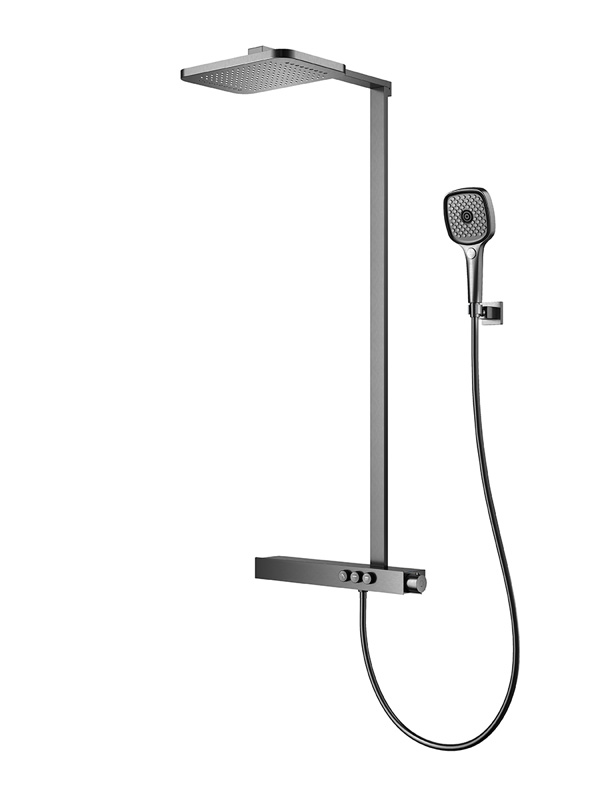 FLOVA Thermostatic shower mixer with 3 GoClick®-V volume control buttons