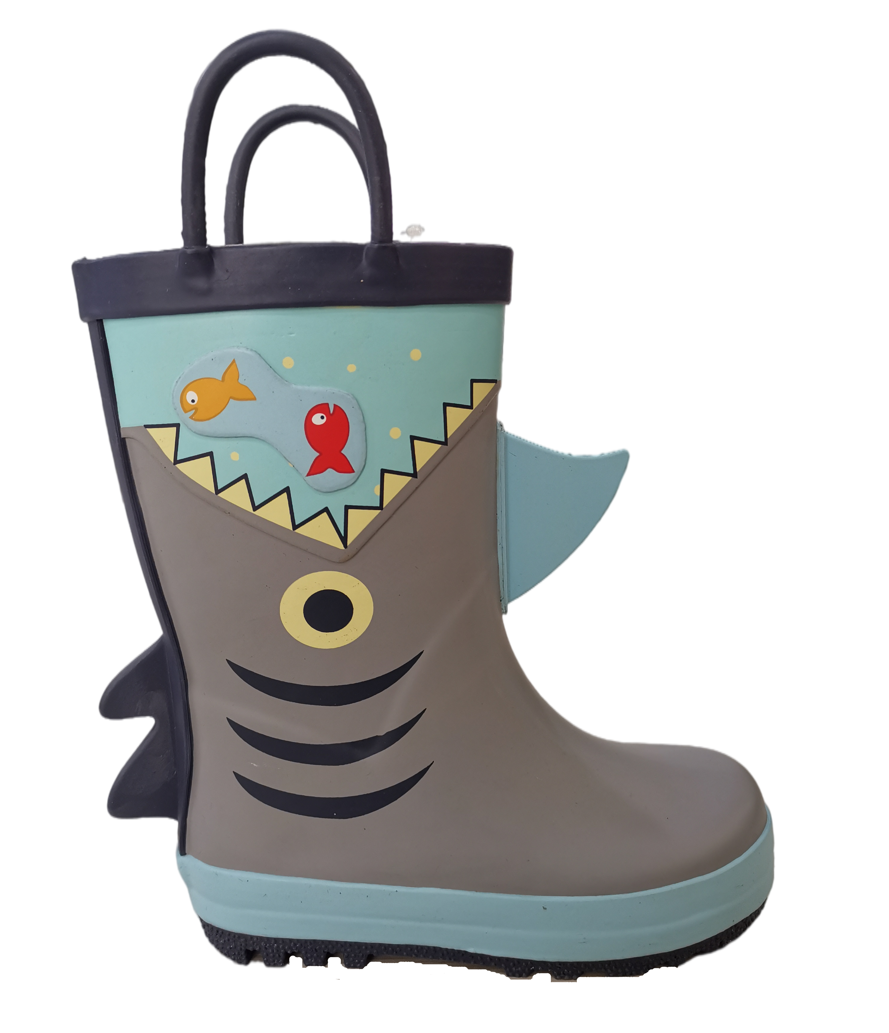 Kids Novelty Shark rain boots