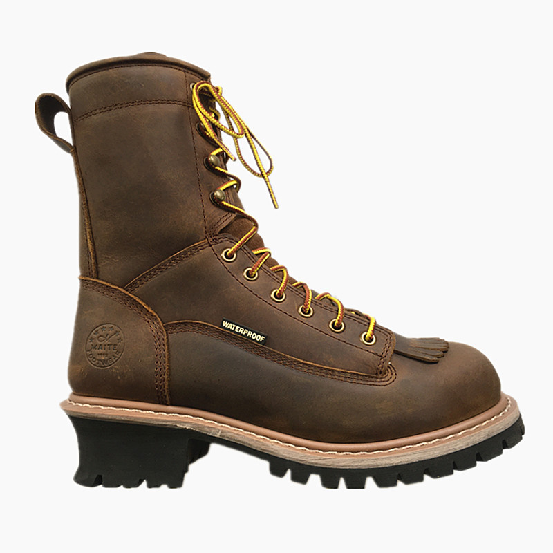 8" GYW waterproof logger boots