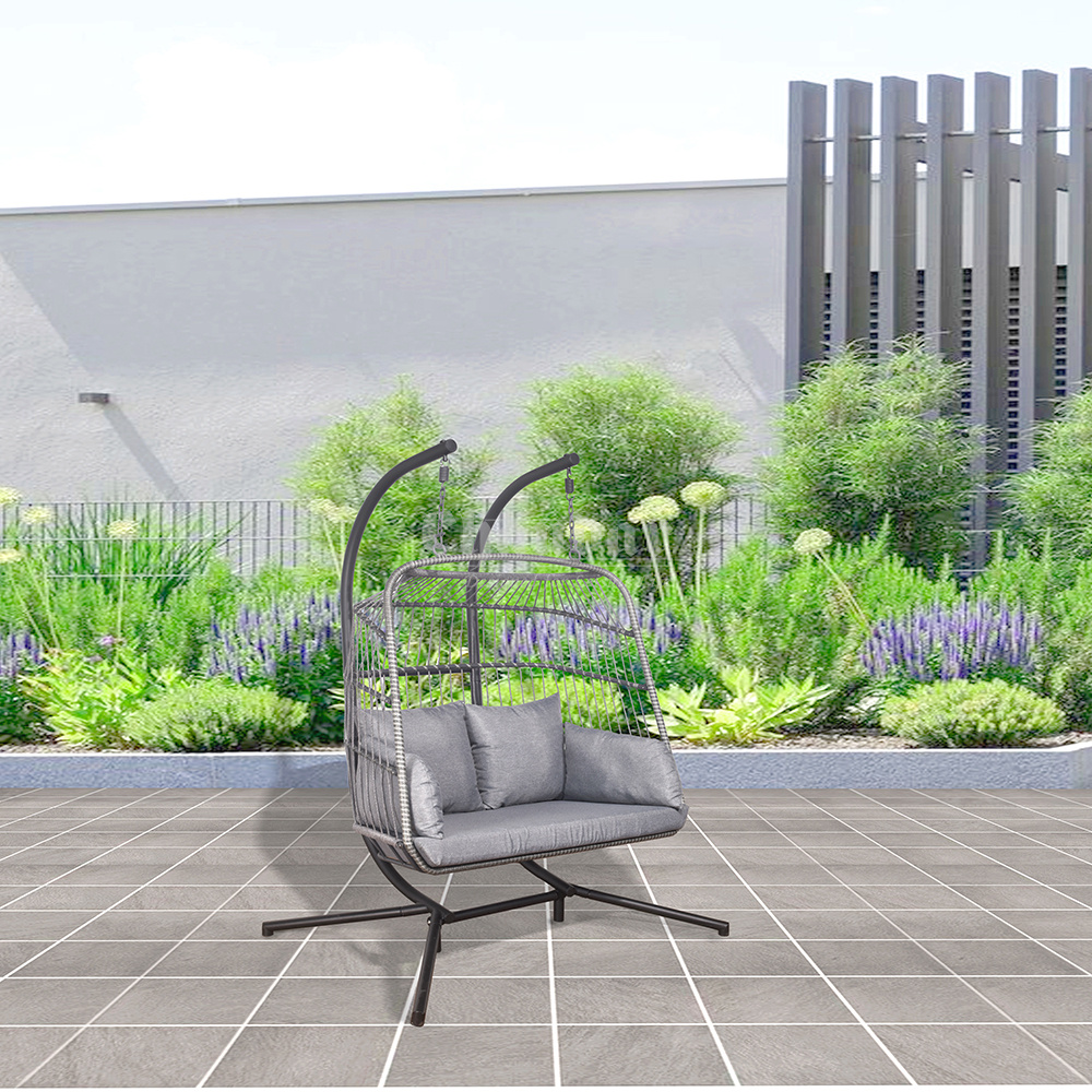 Outdoor swing double chair