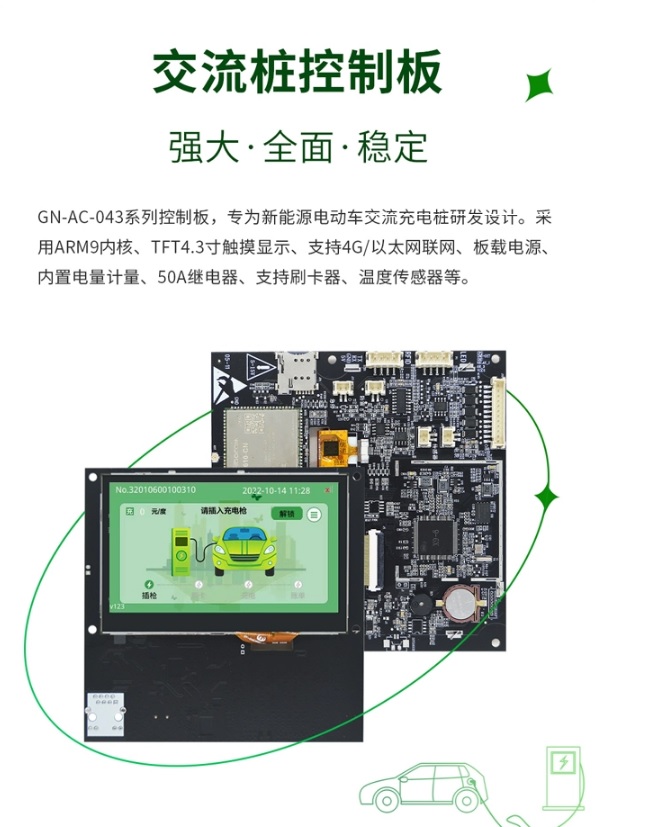 AC charging station motherboard control board
