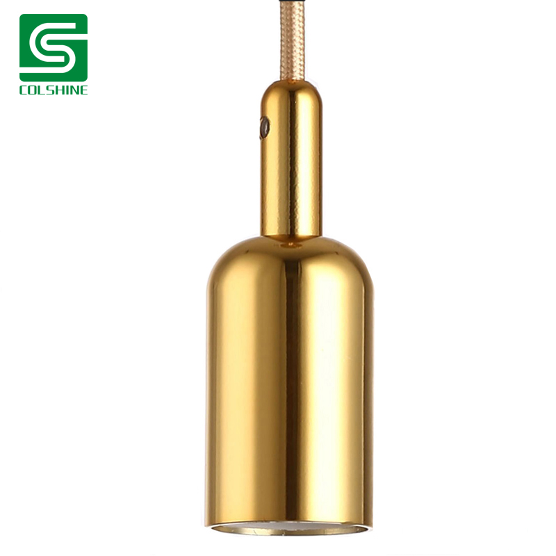 Gold Vintage Lamp Holder Metal Pendant Light Base