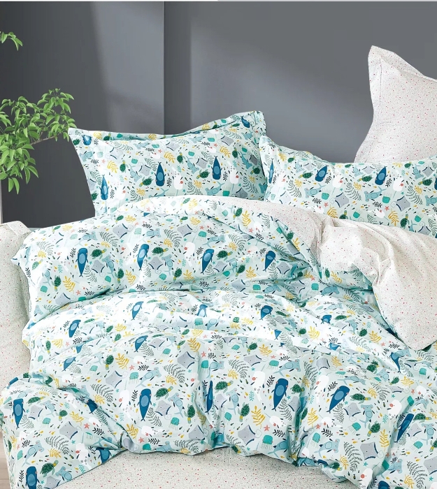 Cotton printed bed kit