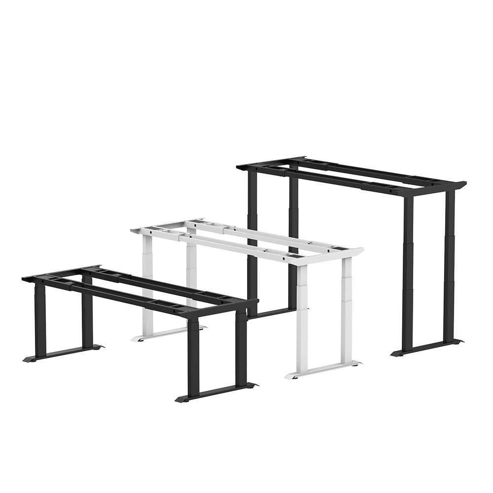 Smart Four Leg Electrical Adjustable Desk Frame Standing Desk Dual Motor With Four Legs