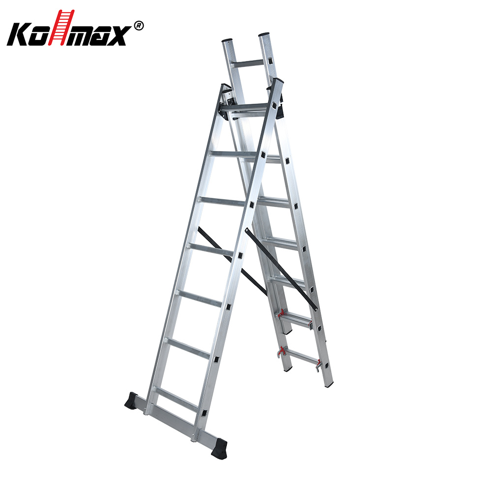 Aluminum extension telescopic lightweight ladders Combination 3 Section Ladder
