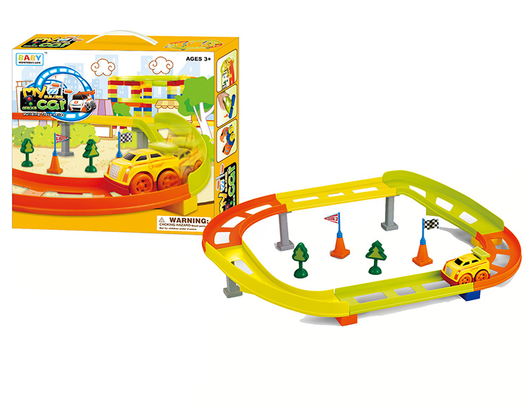 Electric vehicle single round uphill track
