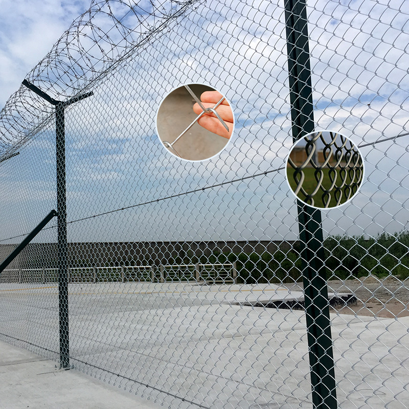 Hook fence net basketball court fence stadium Seine impregnated steel wire hook net