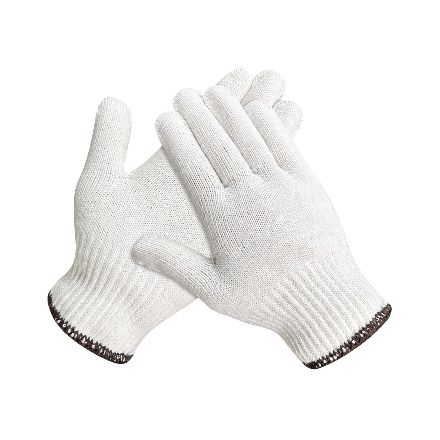 Zhongshang Cotton Knitted Guantes Labour Safety Work Gloves for Construction