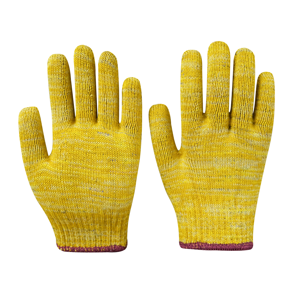 Custom Safety Protection 7 Gauge Knitted Cotton Daily Hand Safety Cotton Work Gloves For Gardening