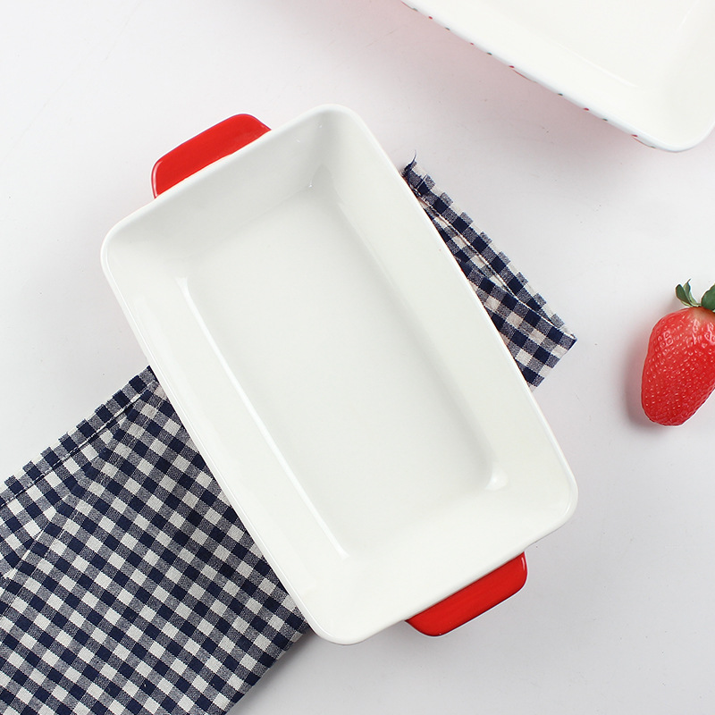 BT5 Ceramic baking pan with handle microwave oven safe