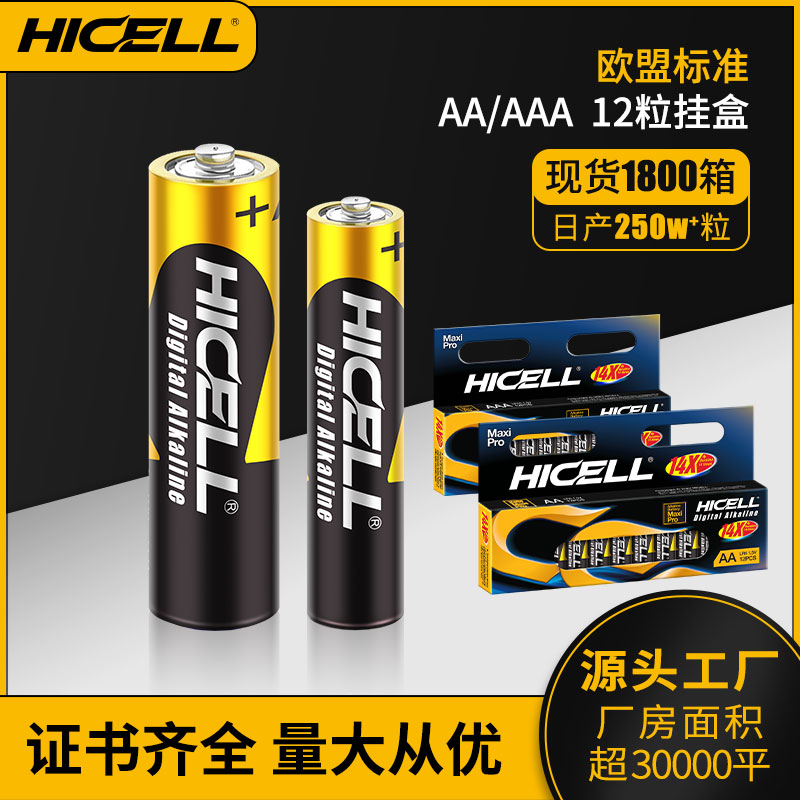 LR6 LR03 alkaline battery AA AAA size