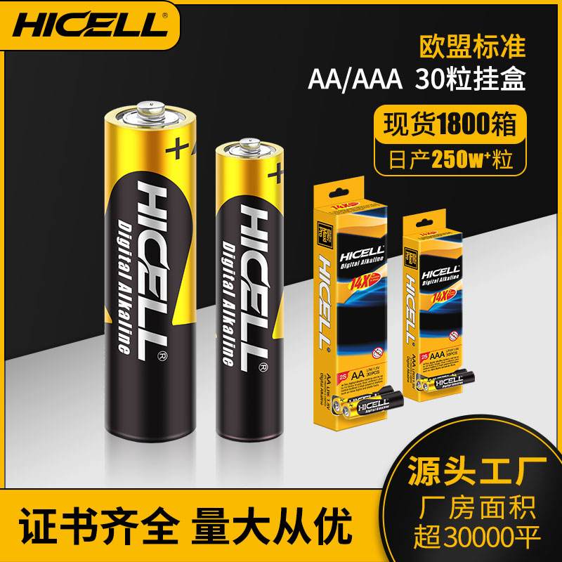 LR6 LR03 alkaline battery AA AAA size