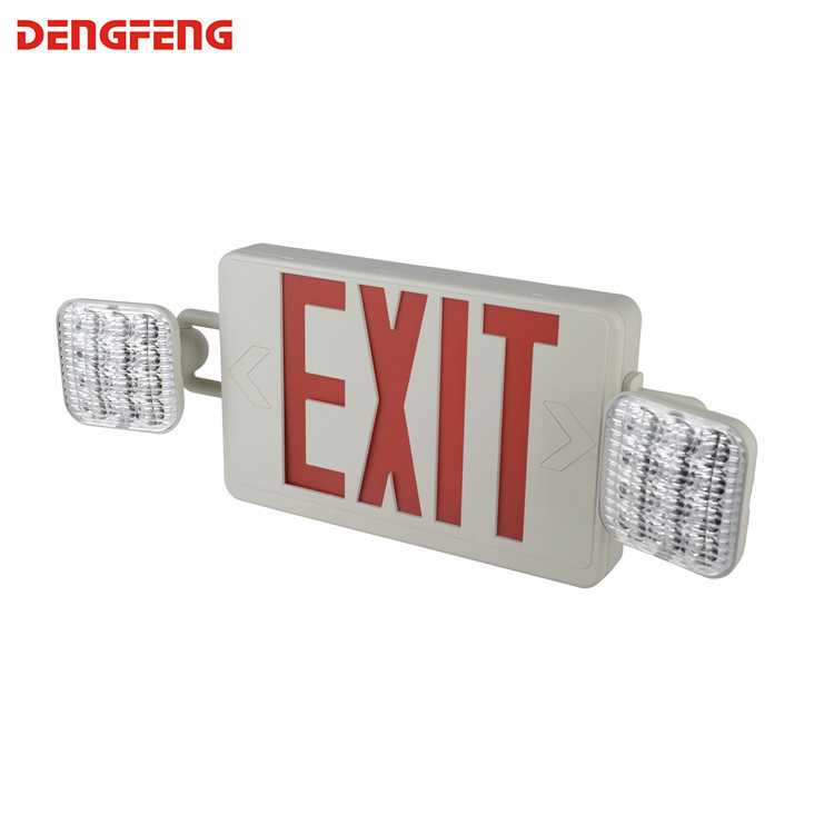 U.S. standard Fire EXIT Indicator LED Emergency Evacuation Instructions Double Head Emergency Lights