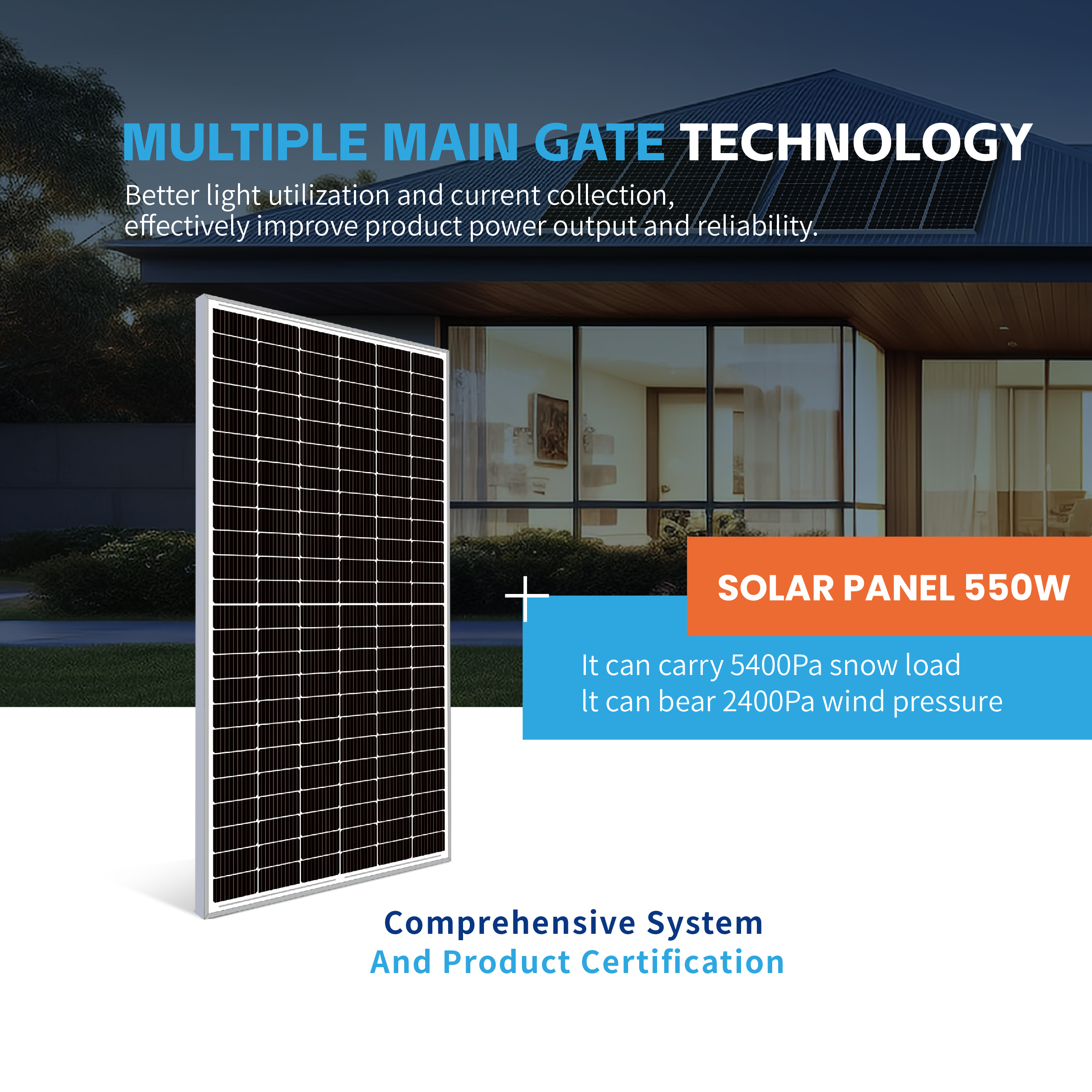 Blue Carbon solar panel BCT-OLG3.0