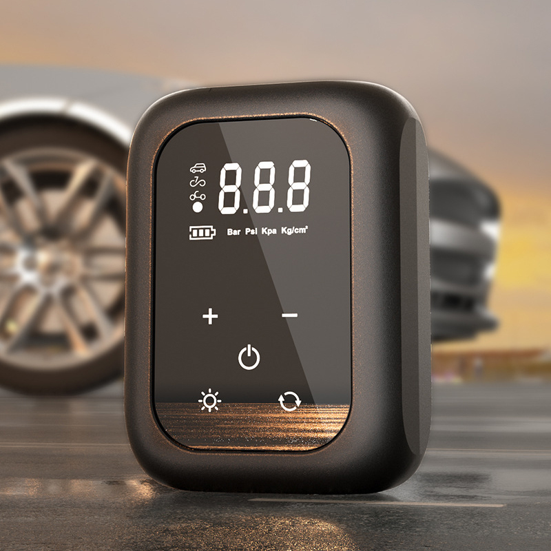 Portable Tire Inflator for Car, Motorcycle , Cordless Air Compressor Pump W/ Digital Screen and LED