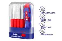 9 Pcs interchangeable screwdriver set
