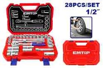 28 Pcs 1/2″ socket set