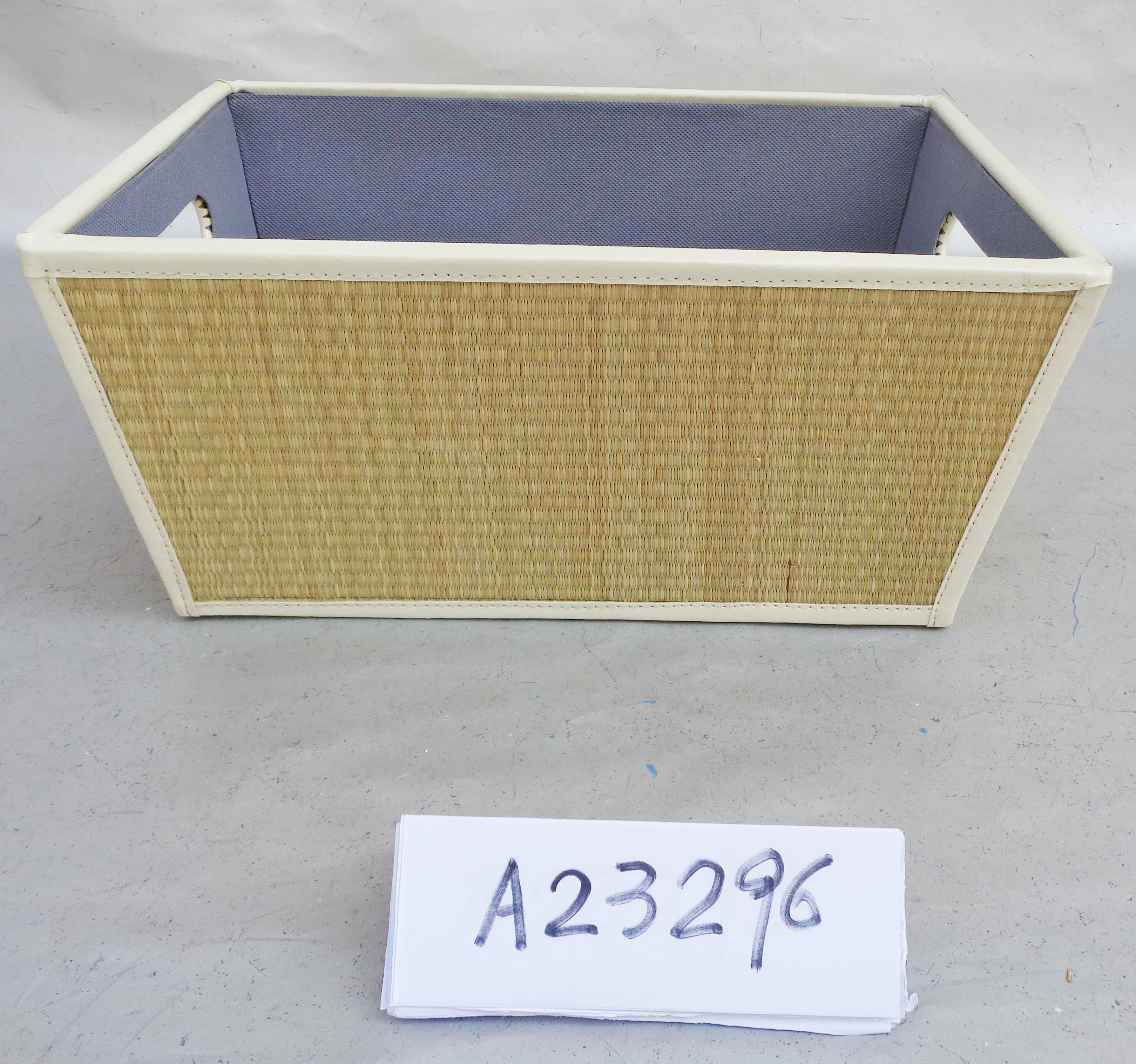 Mat grass storage basket