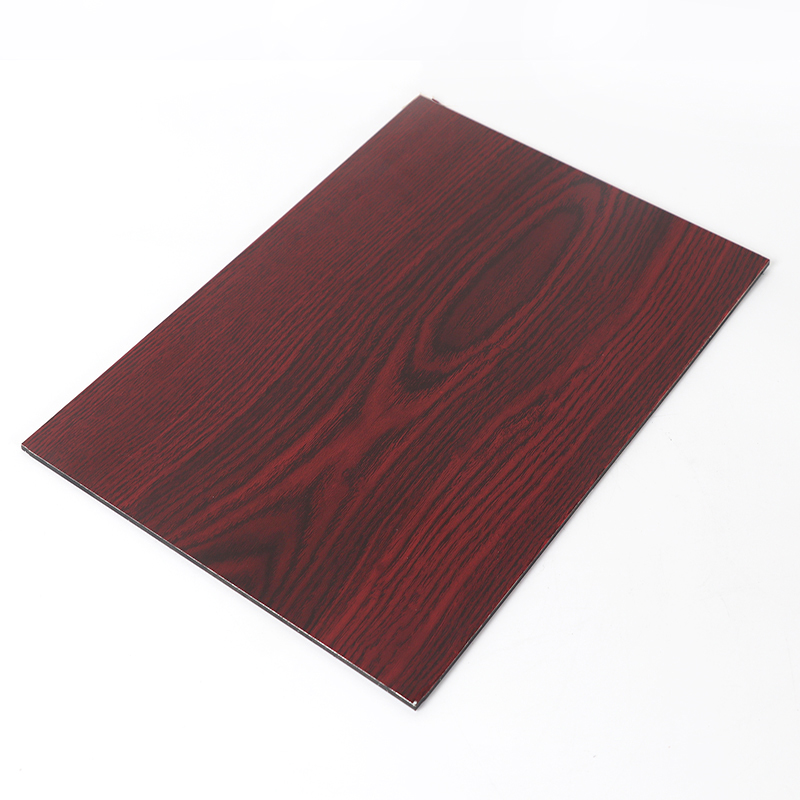 Wood color aluminum composite panel