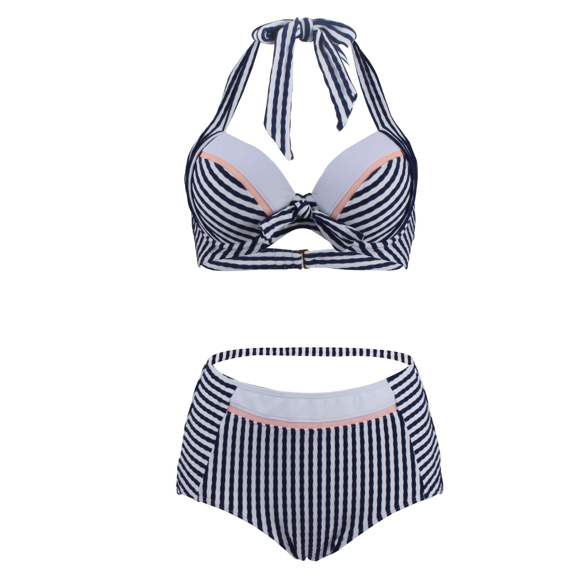 DGLT-A1934 women's striped printed fashion split bikini suit eco friendly swimwear ladies beachwear