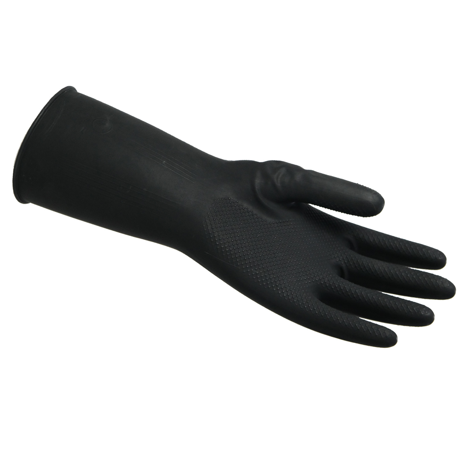 Black Rubber Long Sleeve work glove Waterproof Latex Gloves wear resistant latex gloves for work