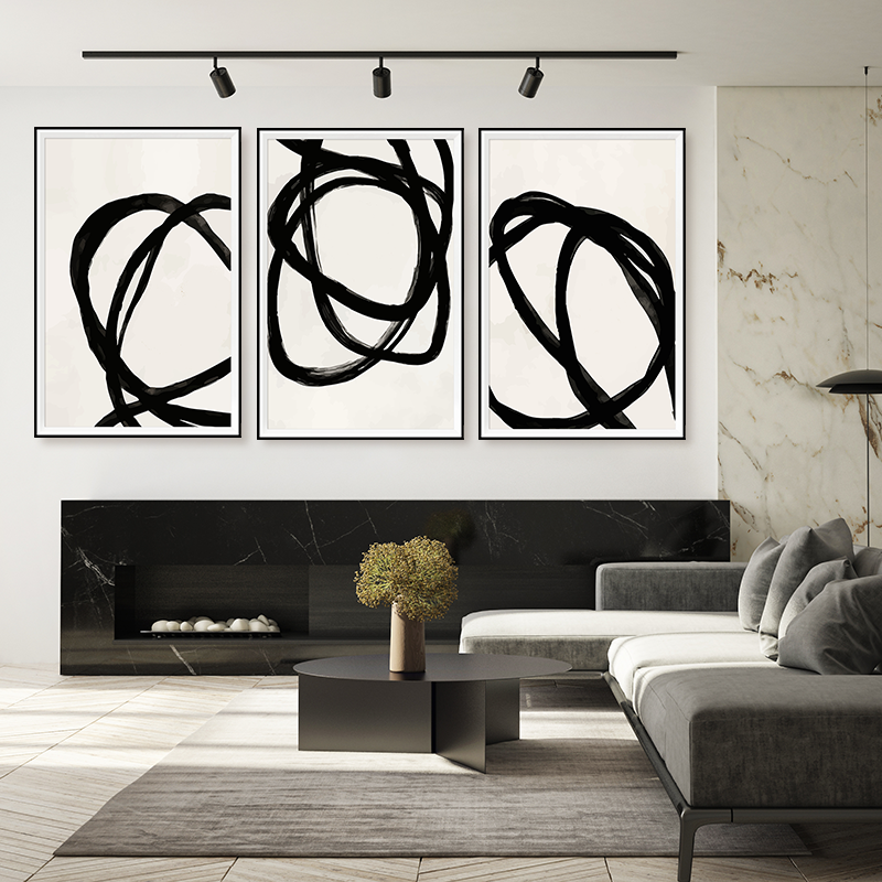 2023 Hot Sell Popular Design Printing Landscape painting HD wall art on canvas framed for livingroom