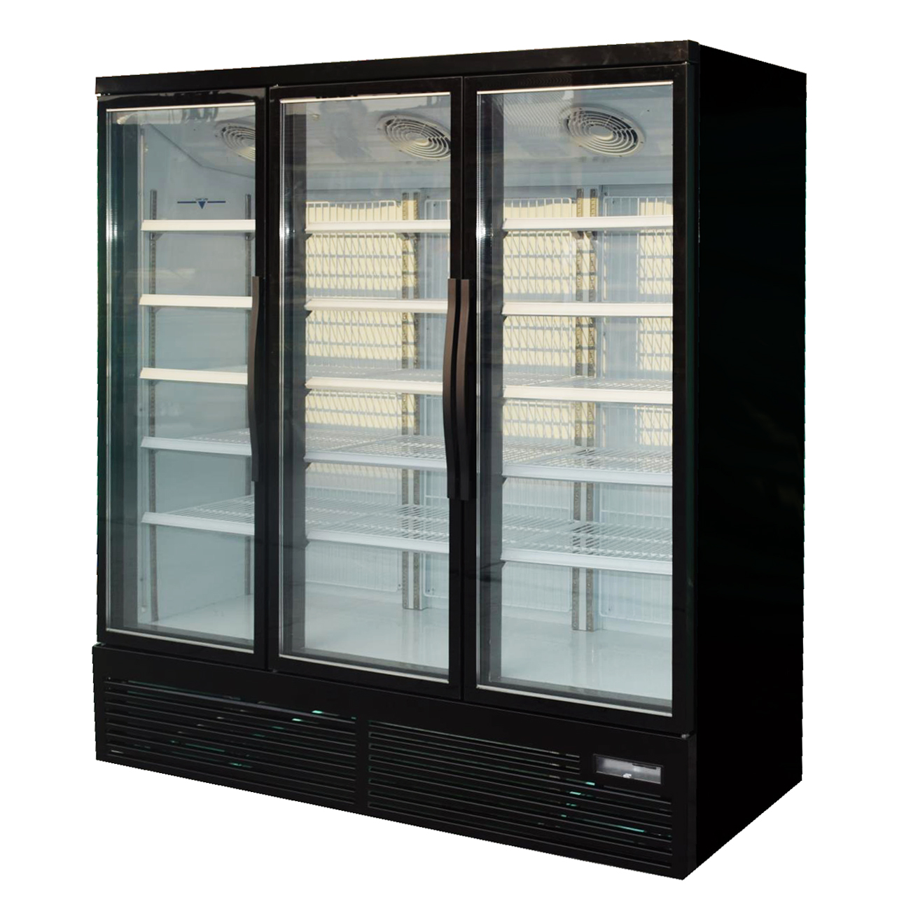 Upright 3 glass door freezer