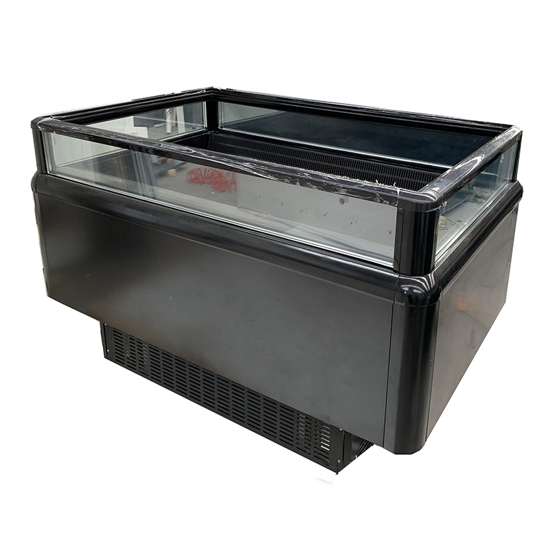57" Wide | Self-Contained Dual Temp Island Open Display Case Merchandiser
