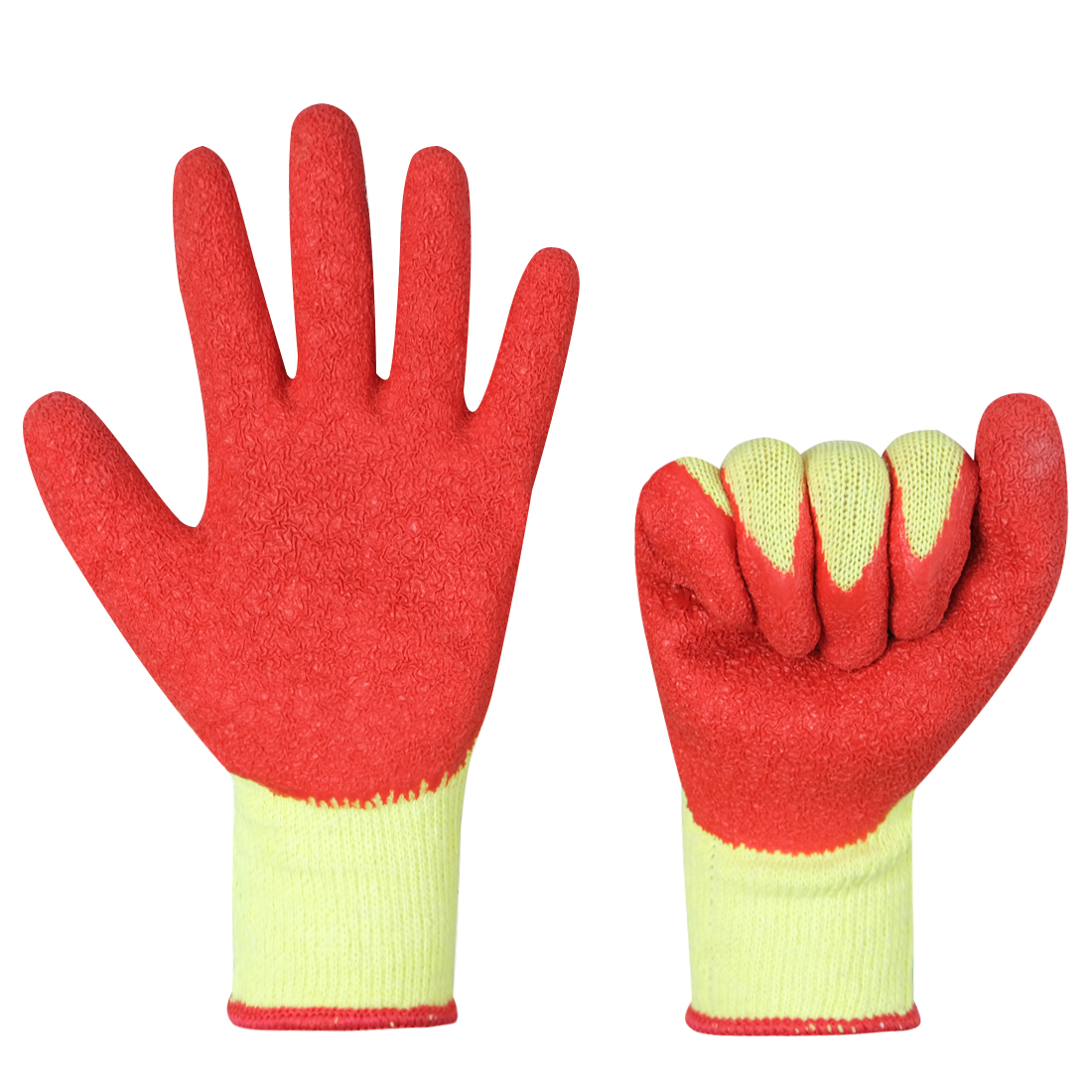 Zhongshang Latex Crinkle Coated Labor Protective Construction Industrial Safety Work Gloves