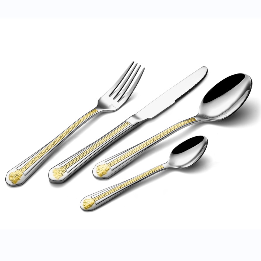 Gold plated cutlery
