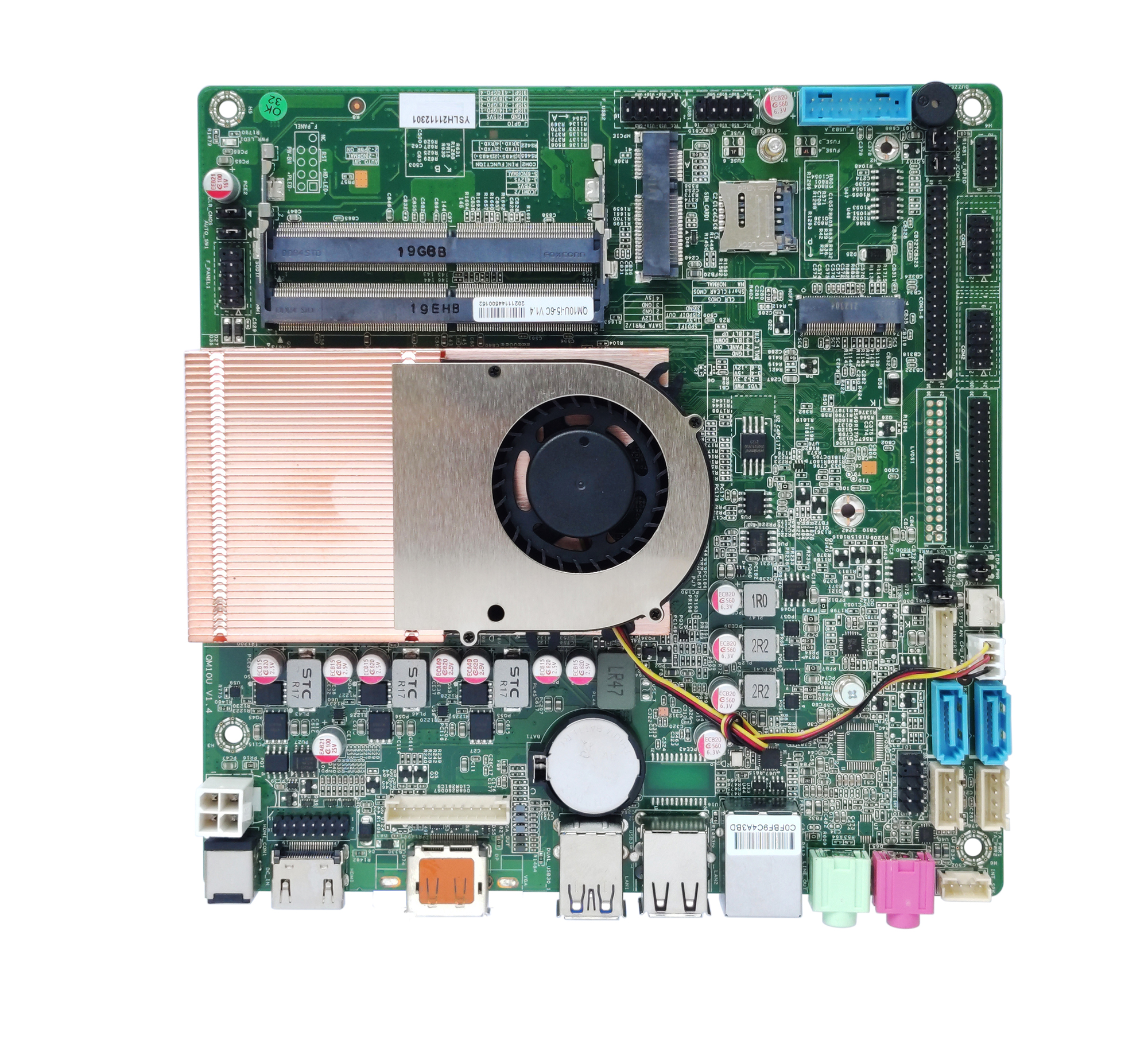 ELSKY Mini-ITX Motherboard QM10U Supports Intel CPU Comet Lake 10th Generation CORE i3 i5 i7