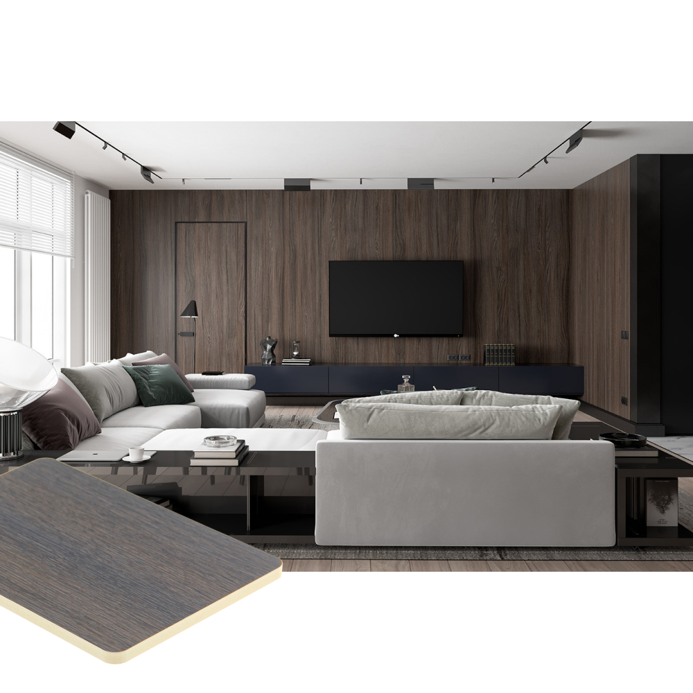 Coowin Indoor Pvc Wall Panel Marble Design Bamboo Charcoal Wood Veneer Marble Wall Panel