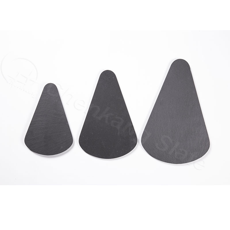 Slate Serving Board Droplet Shape Straight Cut Edges