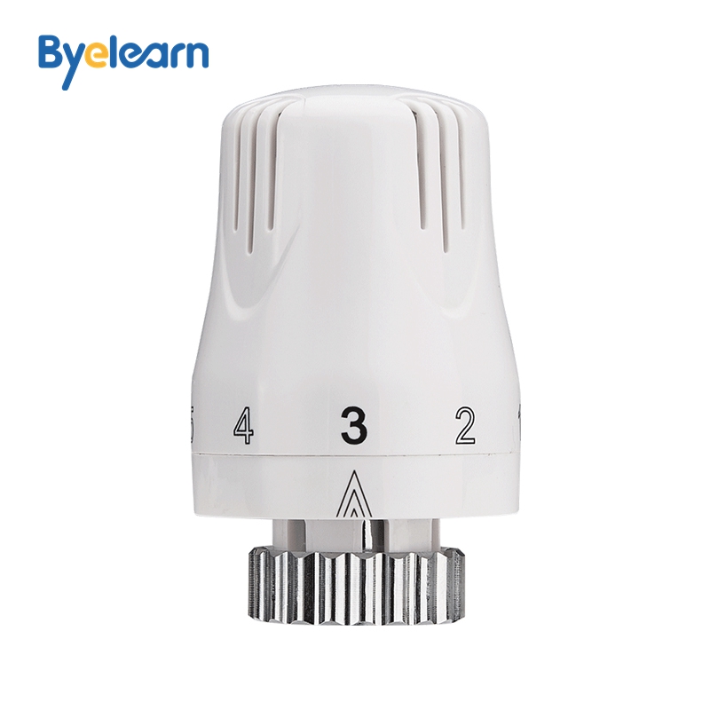 Factory direct sale floor heating white thermostatic valve head for radiator valve