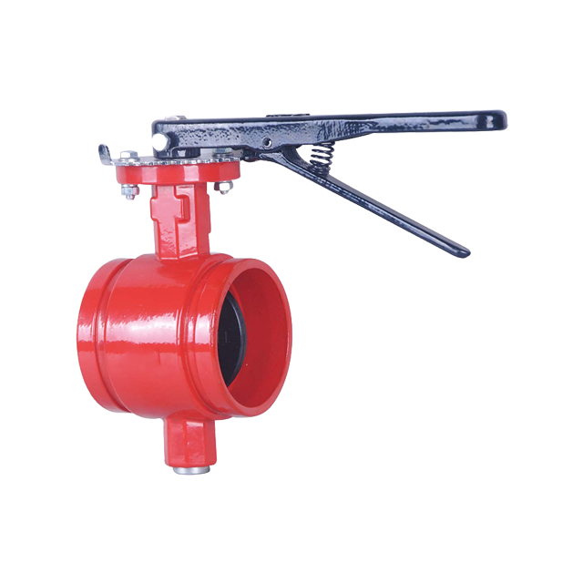 Fire Fighting System Ductile Iron Valves 2"-12" grooved butterfly valve
