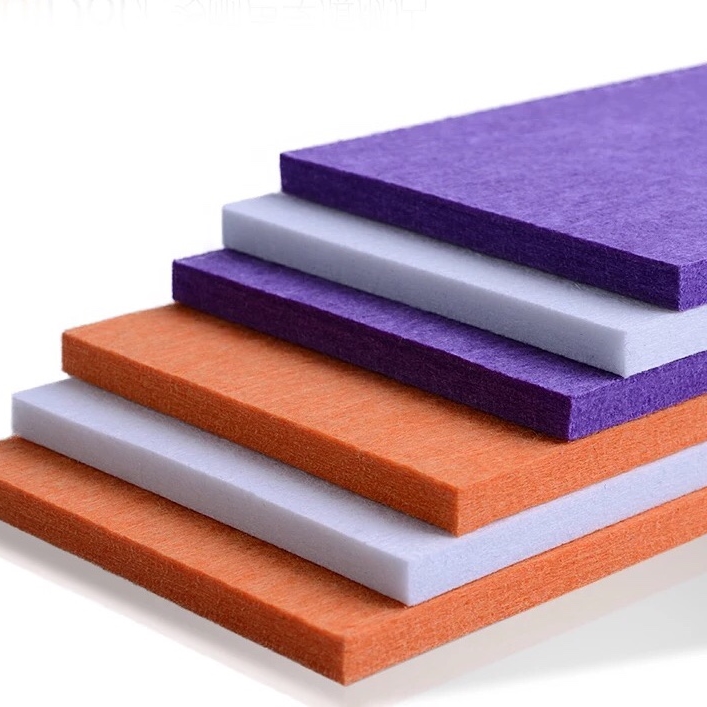 WELLYOUNG High density Acoustic felt panel polyester fiber panel for interior sound absorption