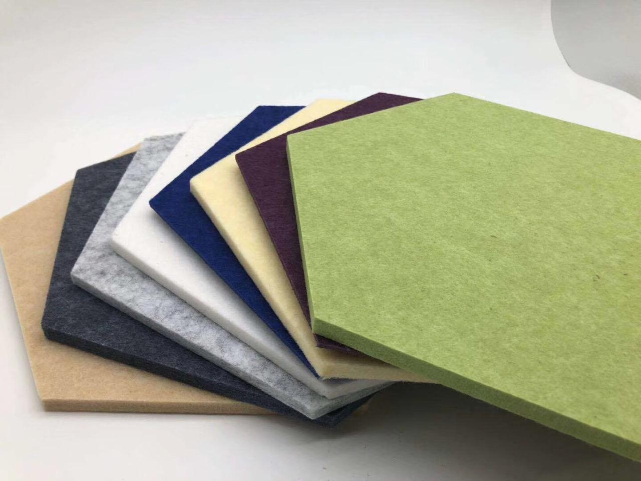 WELLYOUNG decorative hexagon acoustic fabric panel polyester fiber panel for wall