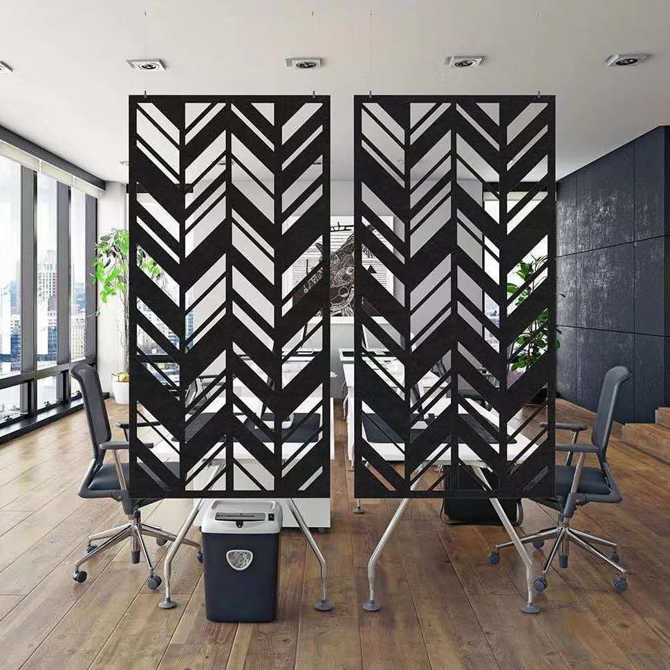 WELLYOUNG Hollow Screen acoustic PET fabric panel for Office Divider