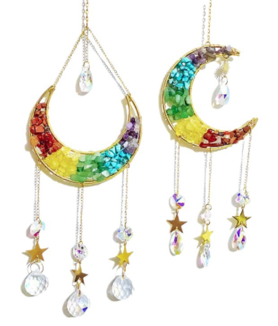 Crystal Suncatcher-Chakra Moon