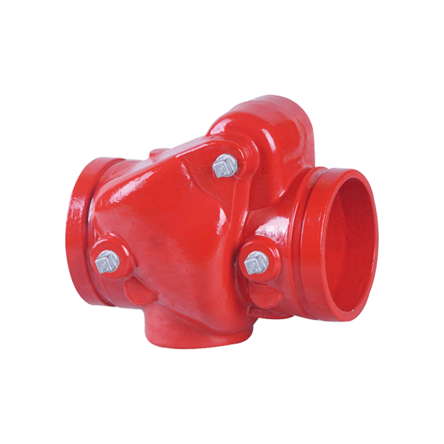 FM UL Fire Fighting System Ductile Iron Valves grooved resilient swing check valve